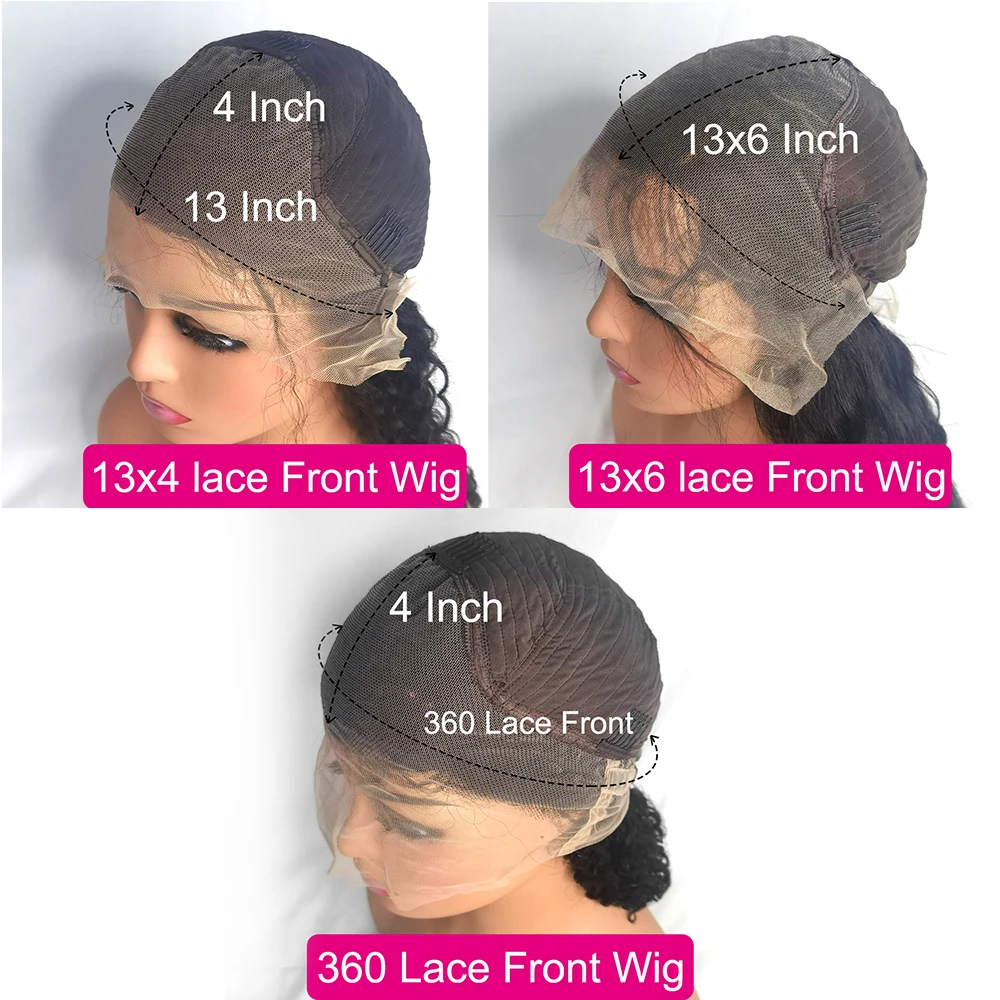 Perruque vaguée 40 pouces 13x6 Hd dentelle frontale cheveux humains 360 brésilien 13x4 dentelle 250 densité Agathe – Image 8