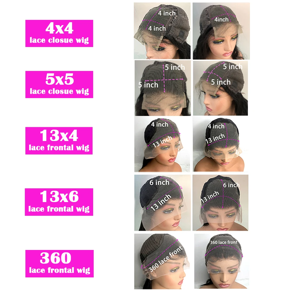 Perruque frontale en dentelle HD 13x6 à ondulations profondes, densité 200, 40 pouces, cheveux humains bouclés 13x4 pour femmes noires Baya – Image 6